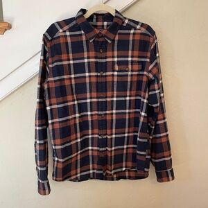 Patagonia Organic Cotton Flannel Long Sleeve Button Down Great Condition